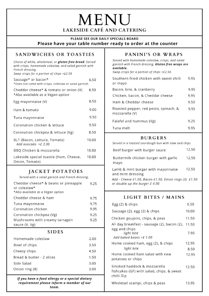 Menu_Lakeside Cafe and Catering_Builth Wells_image_1