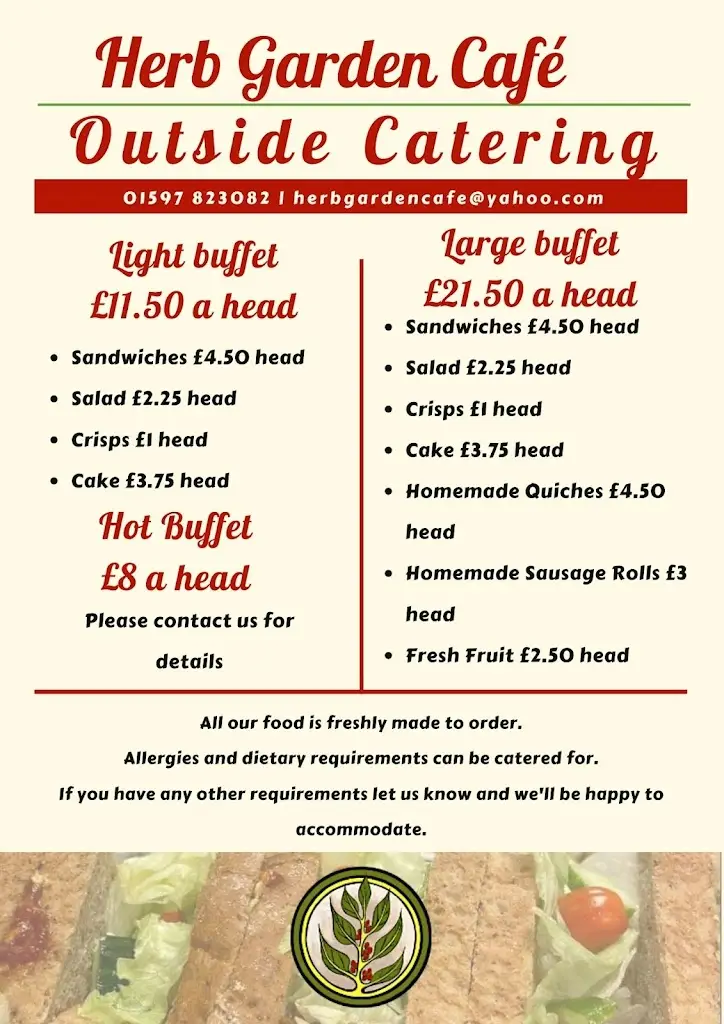 Menu_Herb Garden Café_Builth Wells_image_1