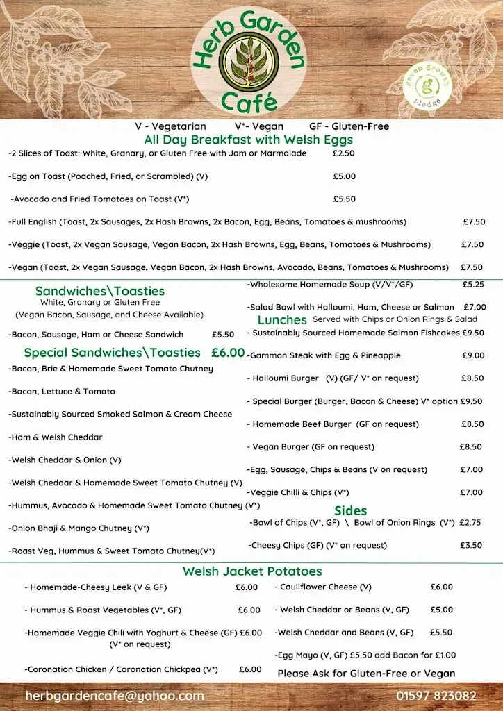 Menu_Herb Garden Café_Builth Wells_image_3