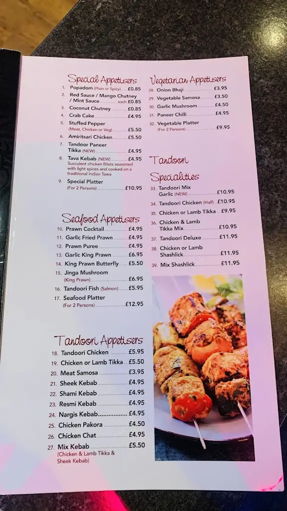 Menu_Zeera Indian & Bangladeshi Restaurant_Builth Wells_image_1
