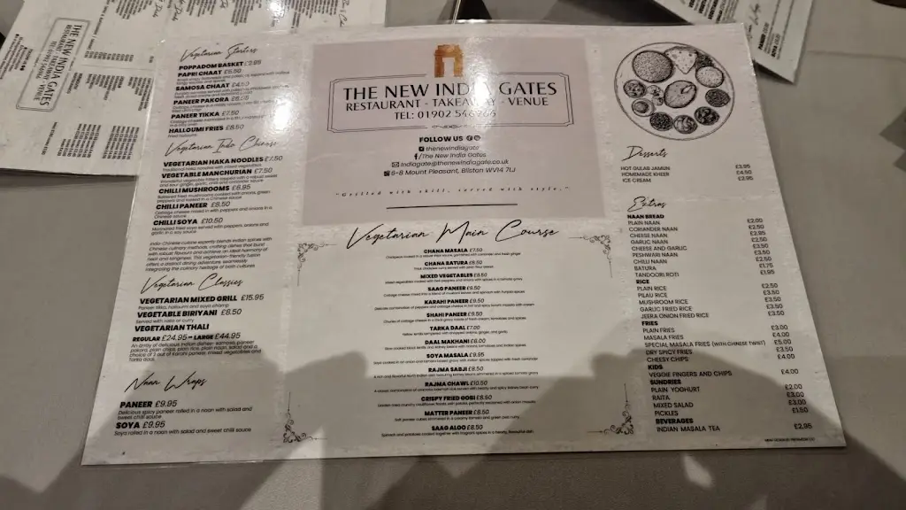Menu_The New India Gates_Bilston_image_4