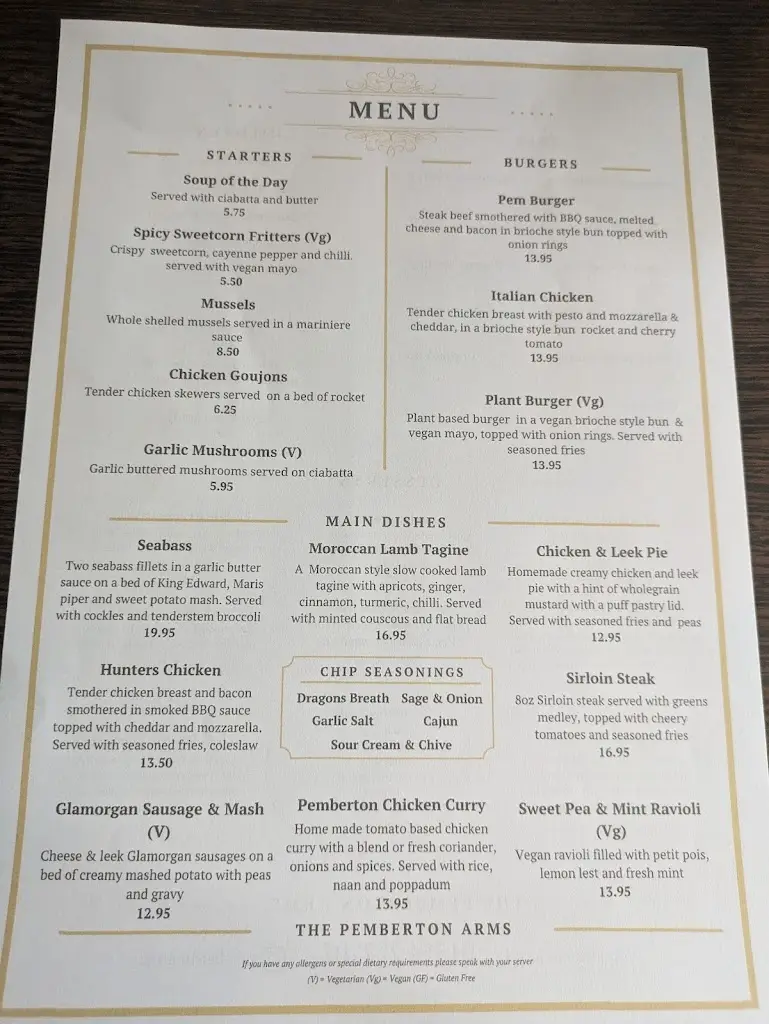 Menu_The Pemberton Arms_Burry Port_image_3