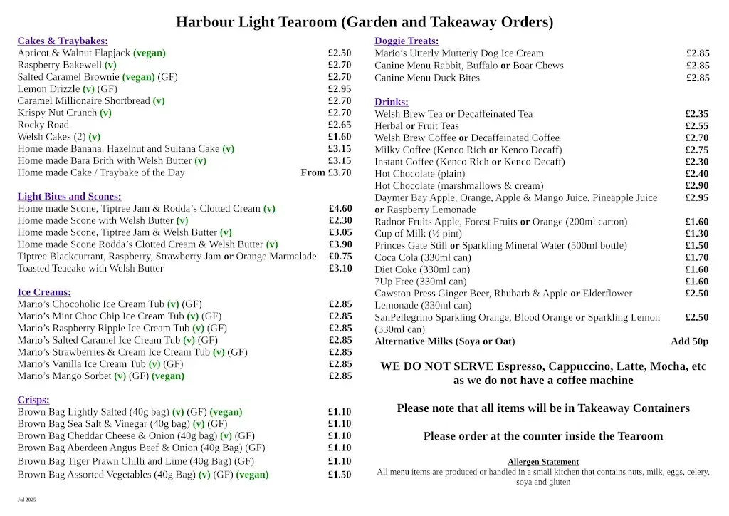 Menu_Harbour Light Tearoom_Burry Port_image_1