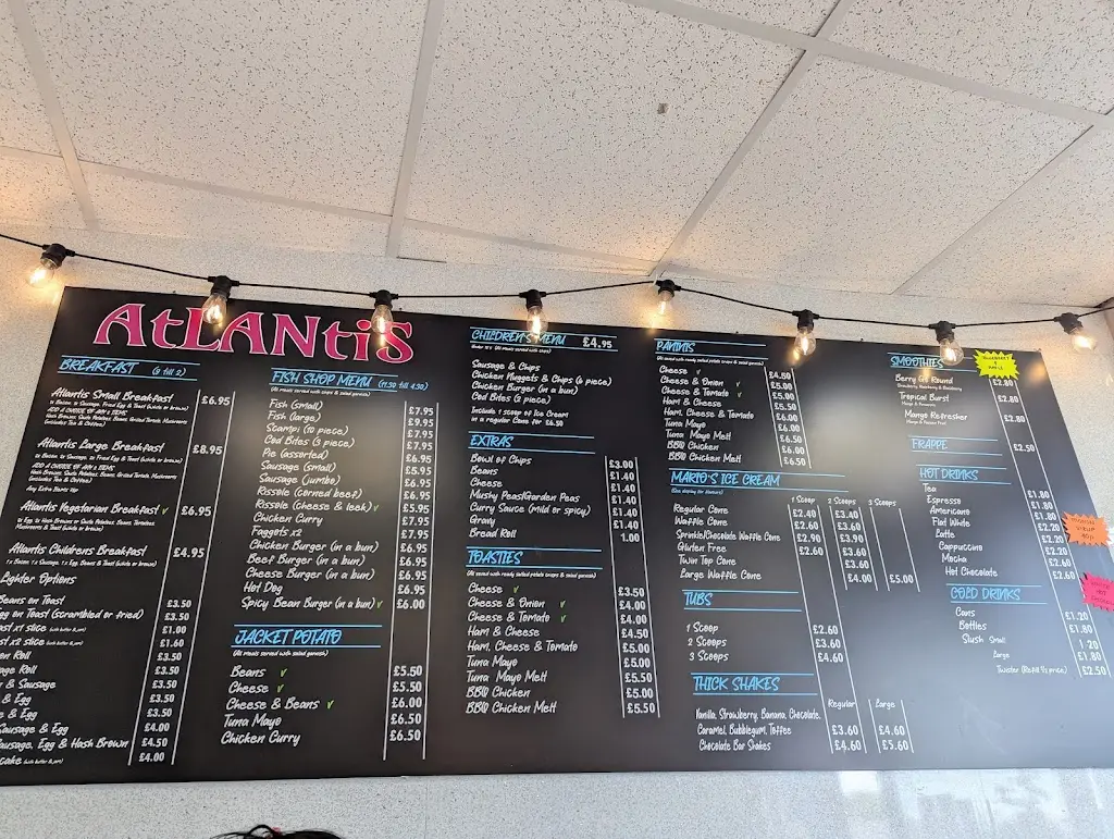 Menu_Atlantis fish and chips, Cafe & Ice Cream_Burry Port_image_1