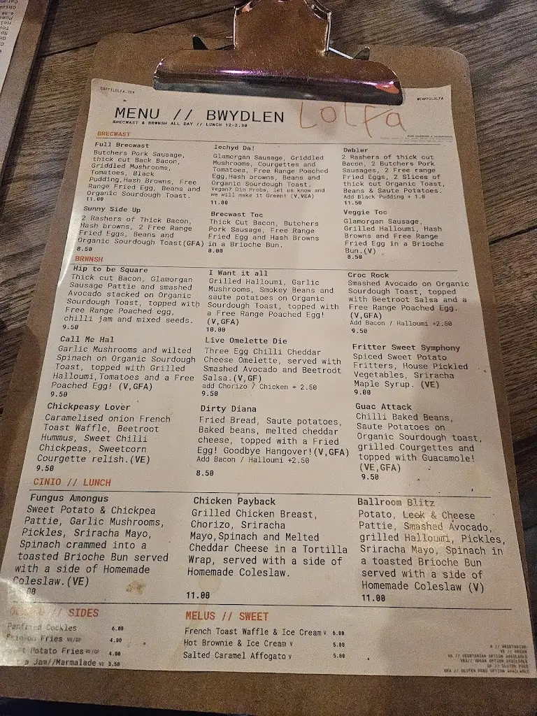Menu_Caffi Lolfá_Burry Port_image_2