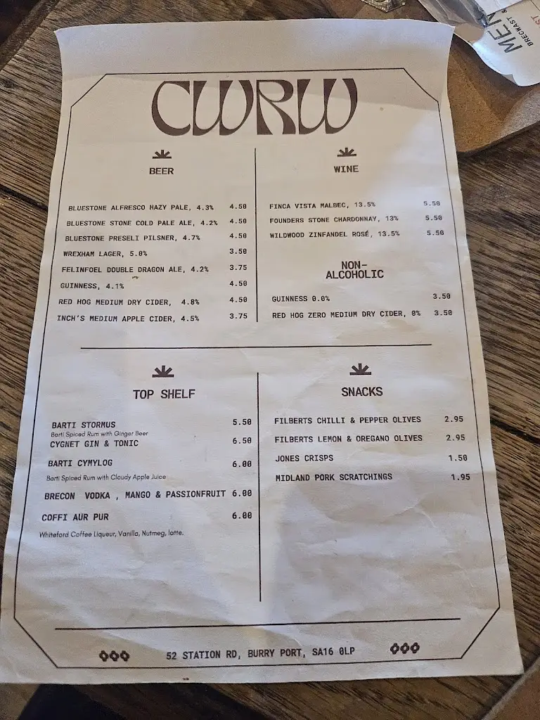 Menu_Caffi Lolfá_Burry Port_image_3