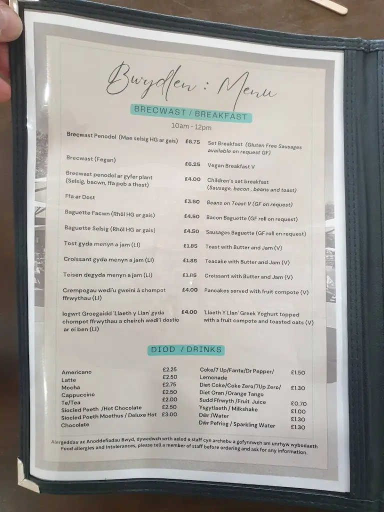 Menu_Yr Orsaf. Pembrey Country Park Cafe/Restaurant_Burry Port_image_1