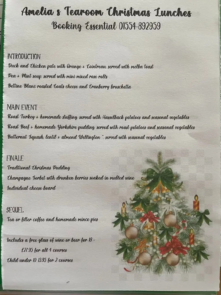 Menu_Amelia's Vintage Tearoom_Burry Port_image_1