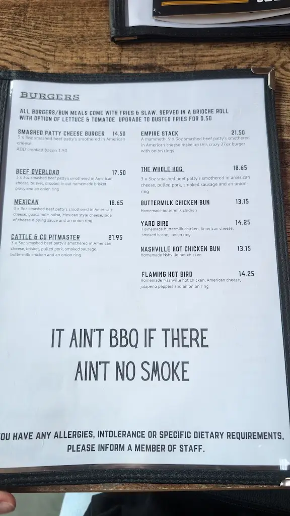 Menu_Cattle & Co Llanelli_Burry Port_image_1