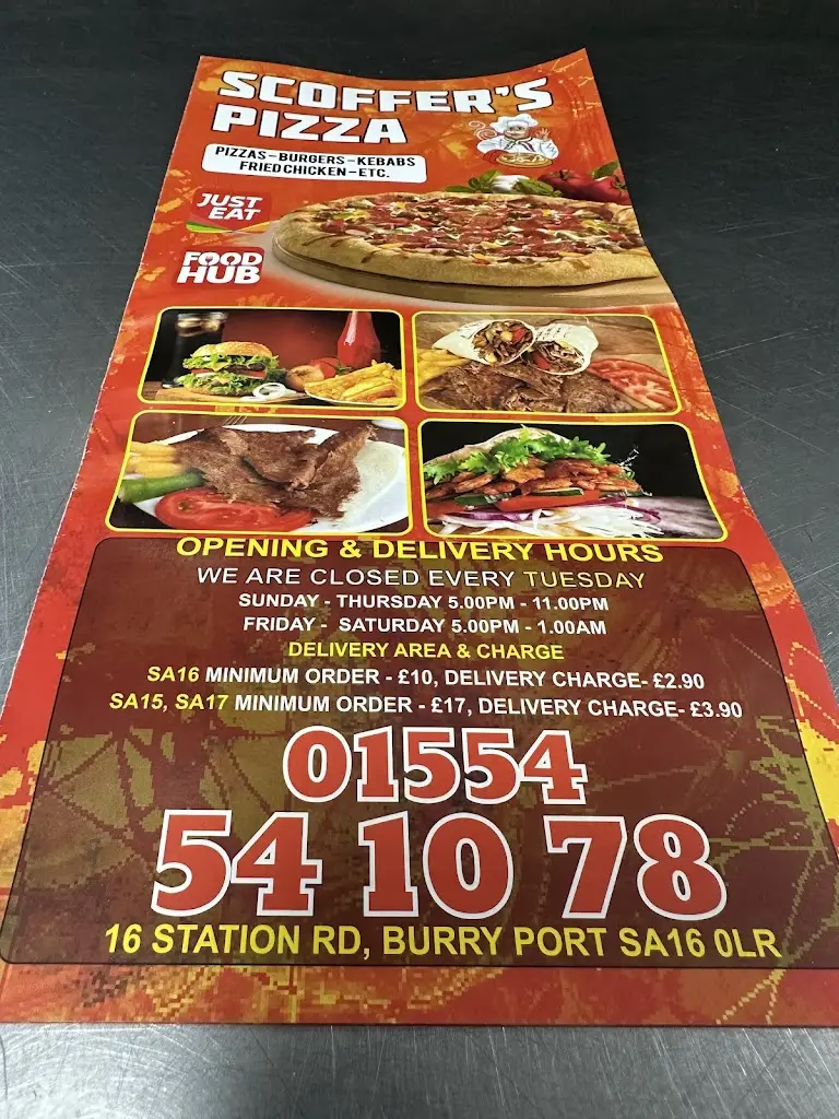 Menu_Scoffers Pizza - 16 Station Road , Burry Port - SA16 0LR_Burry Port_immagine_1