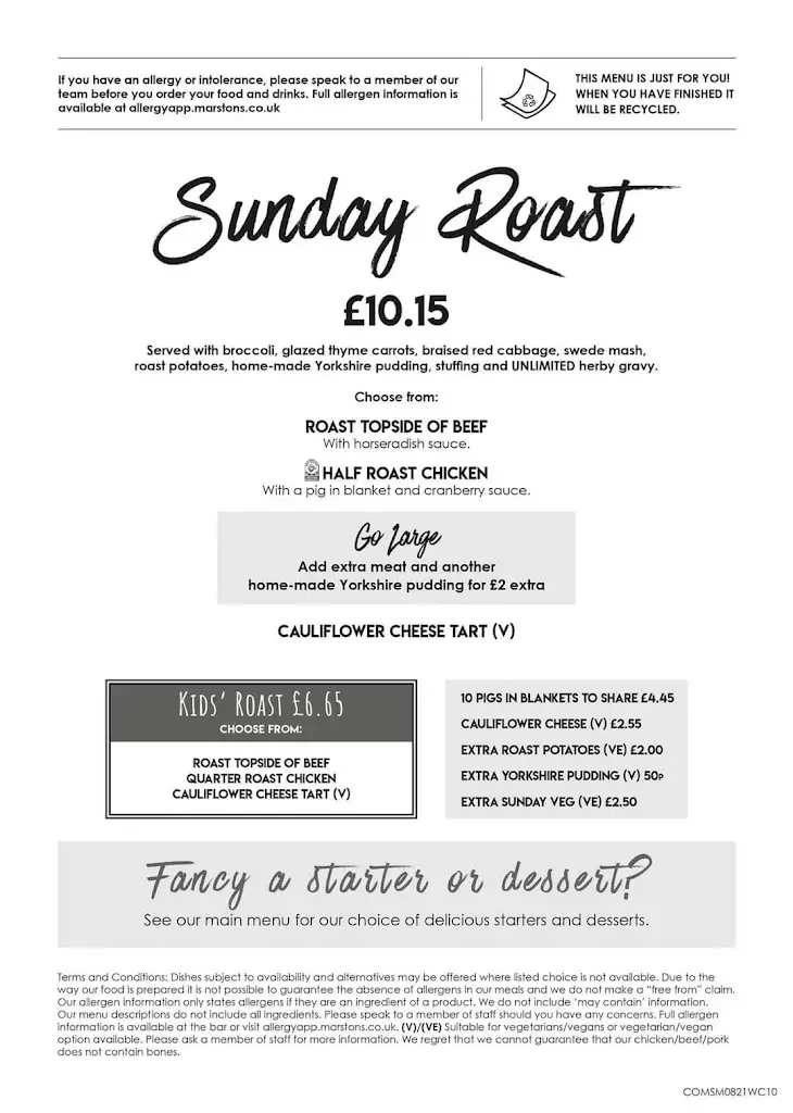 Menu_Tafarn-Y-Phoenix_Cross Hands_image_1