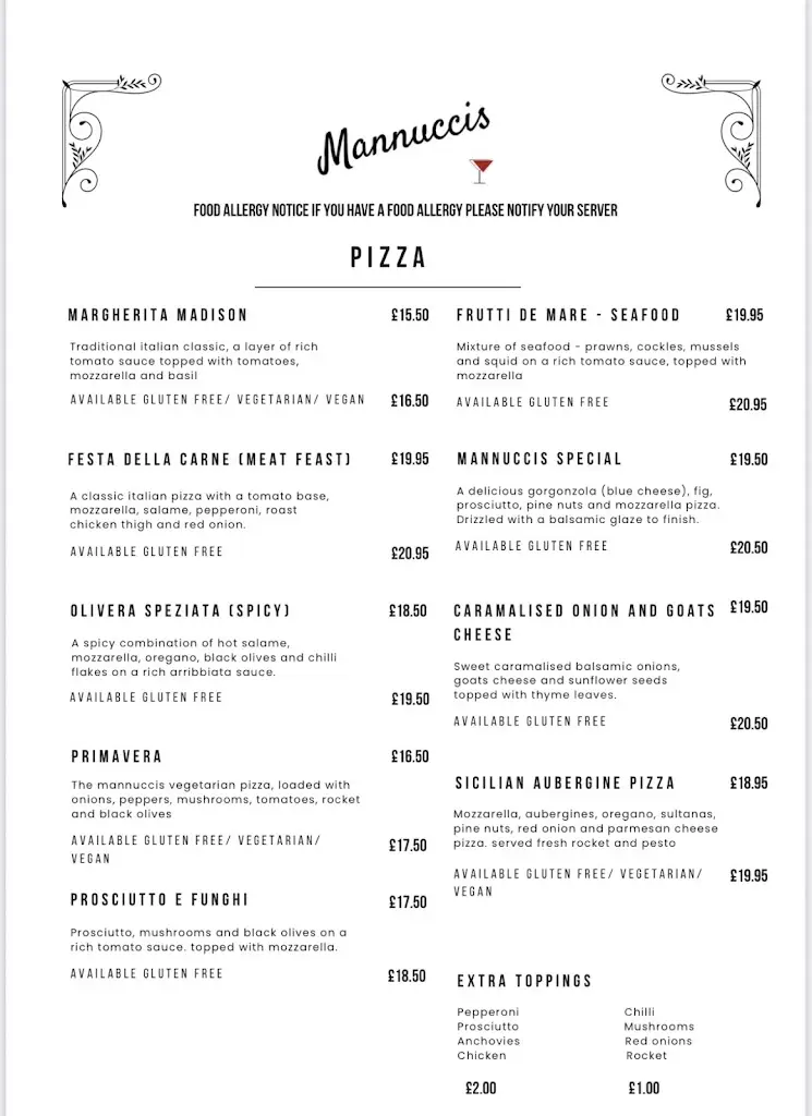 Menu_Mannucci’s Italian Restaurant_Cardigan_image_3