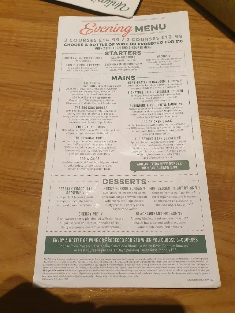 Menu_Harvester St Davids - Cwmbran_Cwmbran_image_2