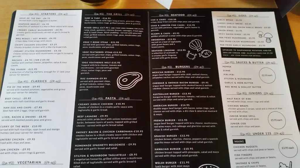 Menu_Cwrt Henllys Hotel_Cwmbran_image_3