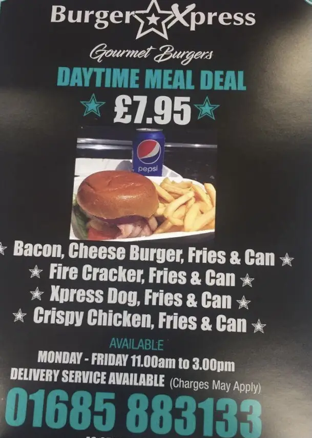 Menü_Burger Express_Cwmbach_Bild_1