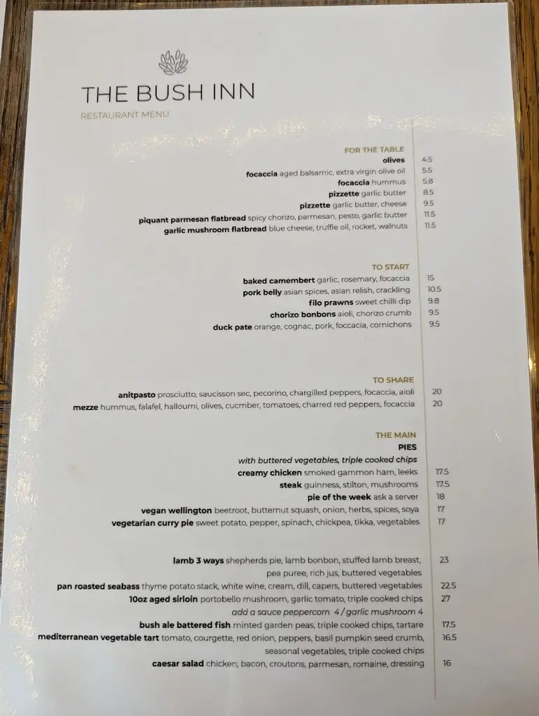 Menu_The Bush Inn_Cowbridge_image_4