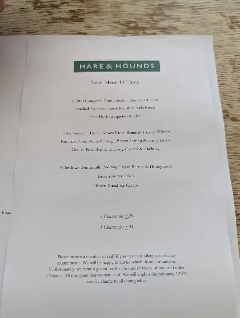 Menu_Hare & Hounds_Cowbridge_image_1