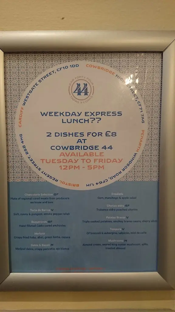 Menu_Bar 44 Cowbridge_Cowbridge_image_1