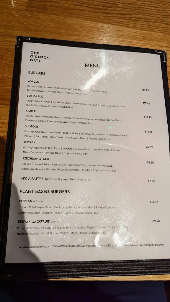 Menu_One O'clock Gate_Dinas Powys_image_2