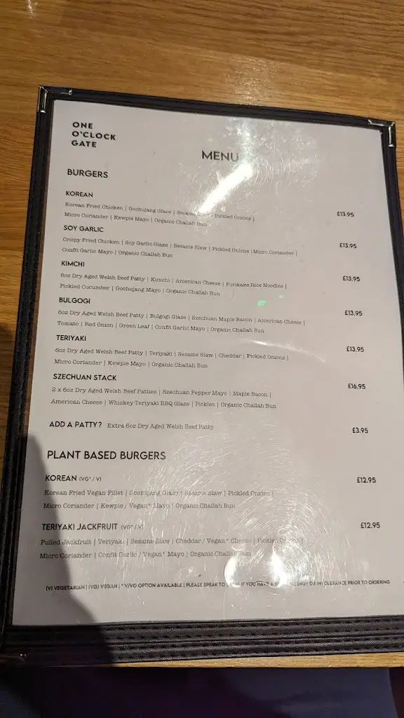 Menu_One O'clock Gate_Dinas Powys_image_3