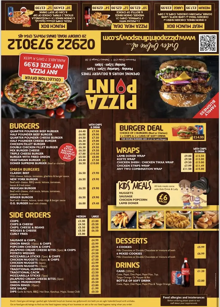 Menu_Pizza Point_Dinas Powys_image_1