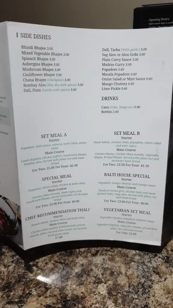 Menu_The Balti Tandoori Takeaway_Dinas Powys_image_1
