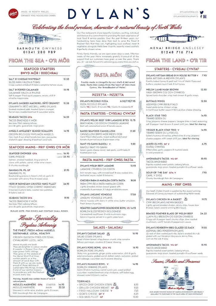 Menu_Dylan's Barmouth_Dyffryn Ardudwy_image_2