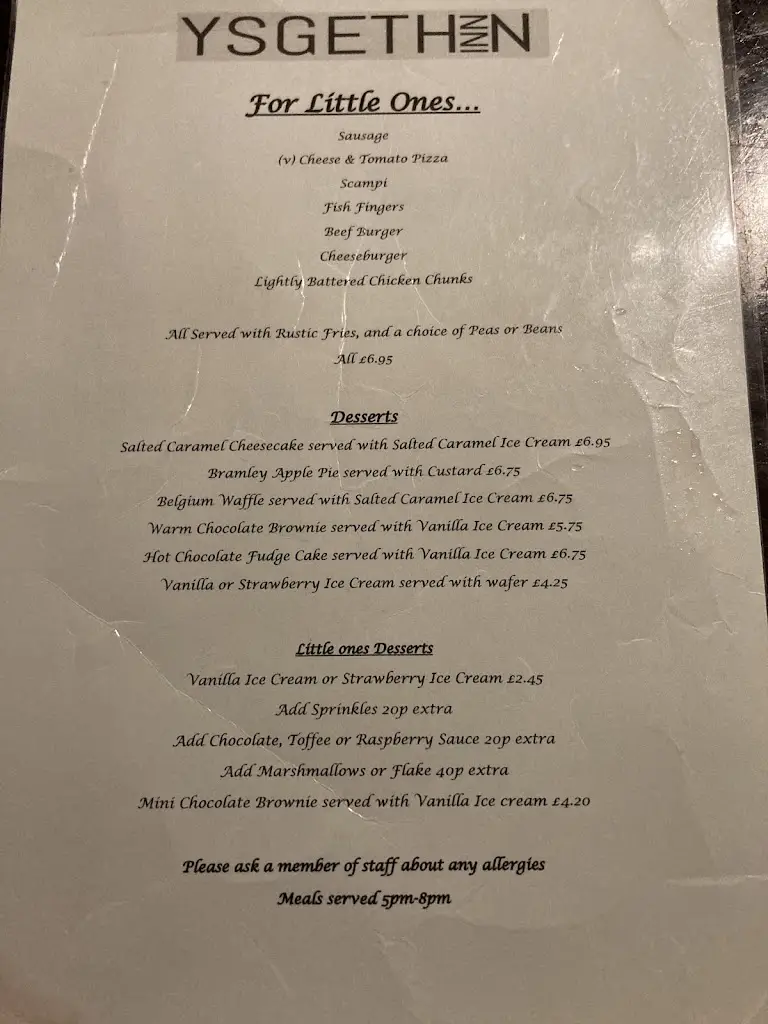 Menu_YSGETHIN INN_Dyffryn Ardudwy_image_4
