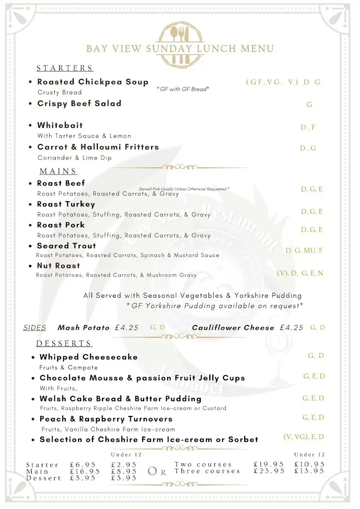 Menu_Bay View Restaurant_Dyffryn Ardudwy_image_4