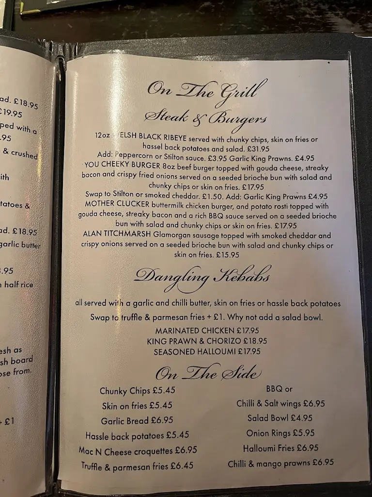 Menu_The Last Inn_Dyffryn Ardudwy_image_2