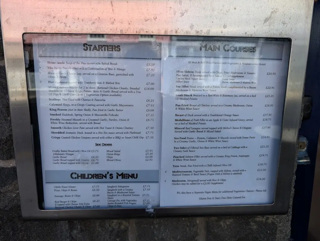 Menu_The Captain's Table_Dyffryn Ardudwy_image_1