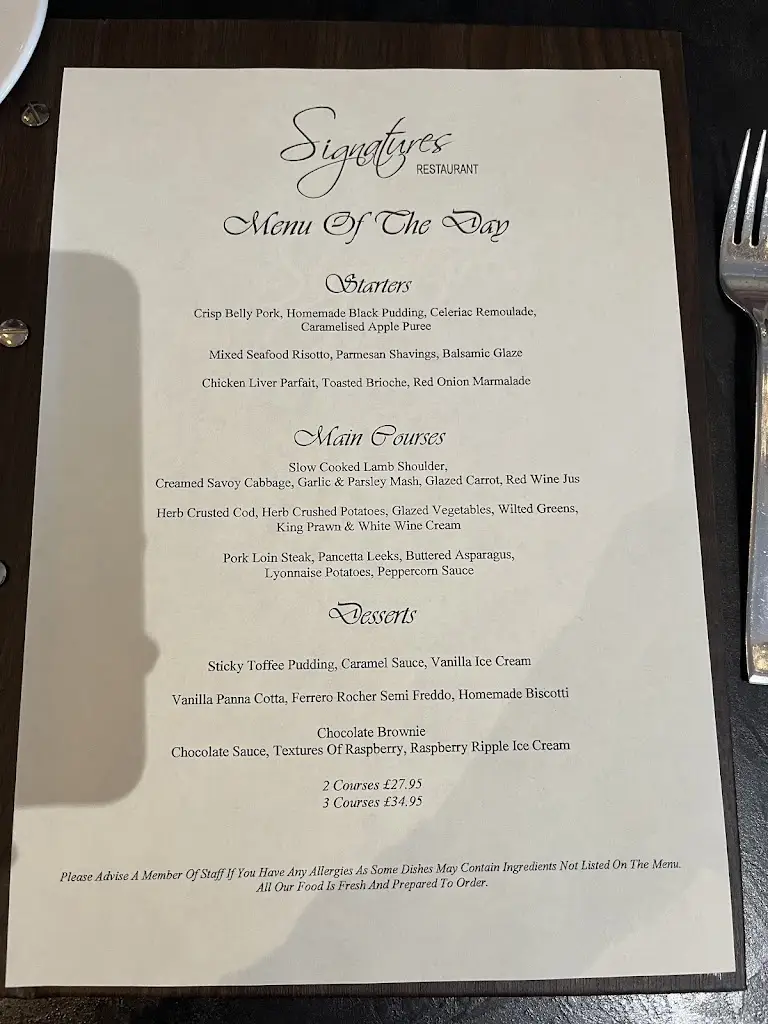 Menu_Signatures Restaurant_Conwy_imagen_2