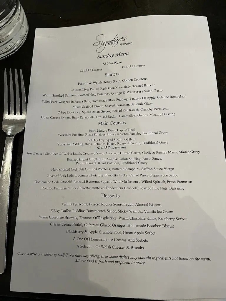 Menu_Signatures Restaurant_Conwy_imagen_3