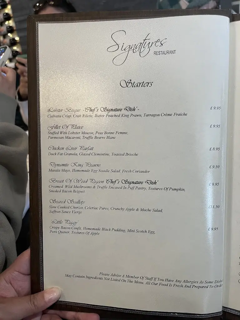 Menu_Signatures Restaurant_Conwy_imagen_4
