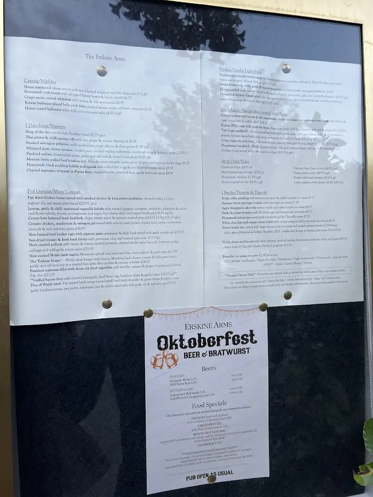 Menu_The Erskine Arms_Conwy_image_1