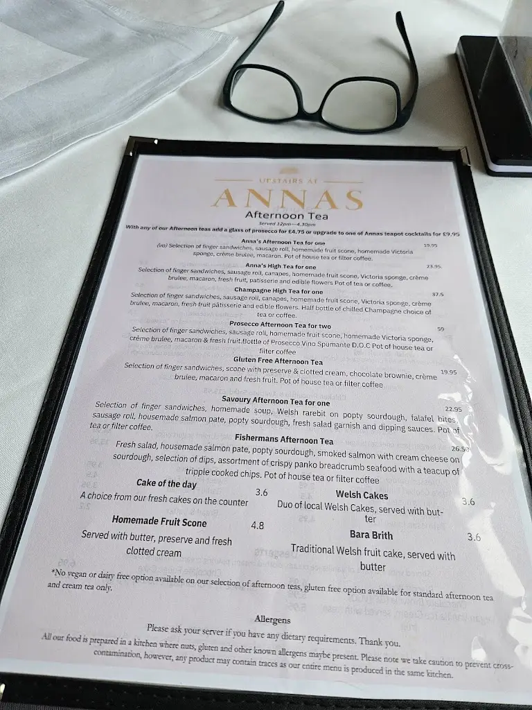 Menu_Upstairs at Anna's_Conwy_image_2