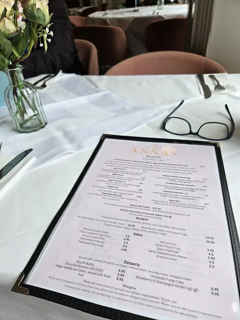 Menu_Upstairs at Anna's_Conwy_image_3