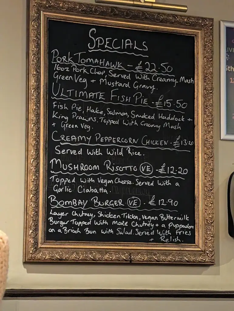 Menu_The George & Dragon_Conwy_image_1