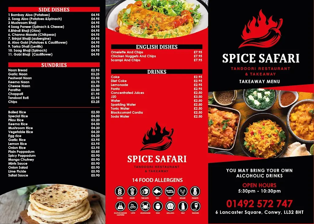Menu_Spice Safari Restaurant & Takeaway_Conwy_image_2