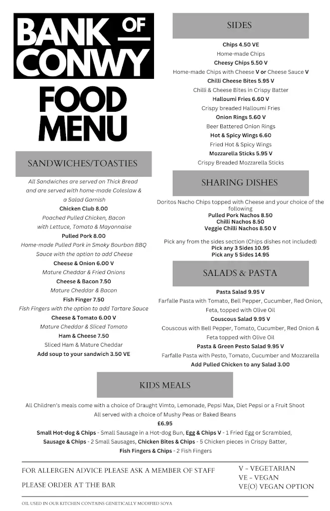 Menu_Bank Of Conwy_Conwy_image_2
