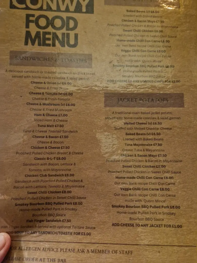 Menu_Bank Of Conwy_Conwy_image_4