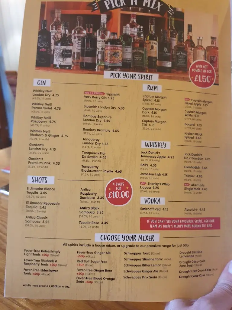 Menu_Afon Conwy Brewers Fayre_Conwy_image_1