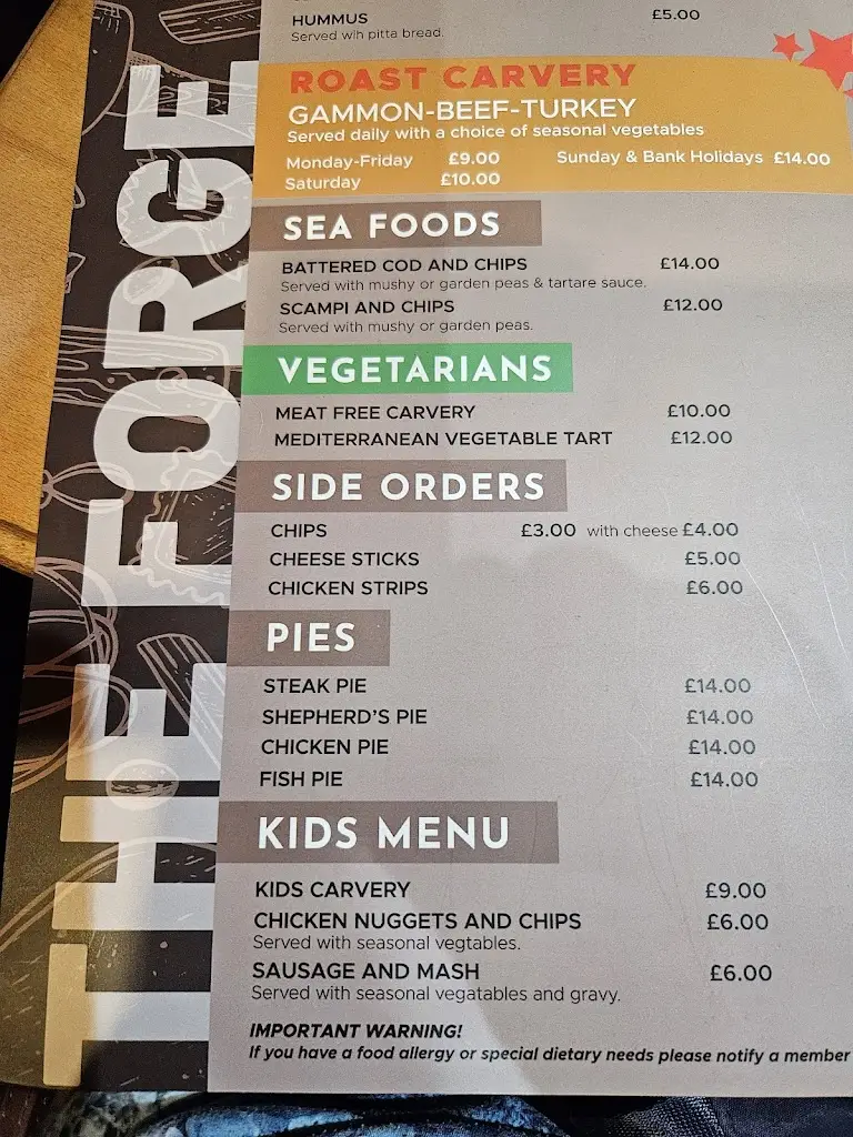 Menu_The Forge_Bishops Waltham_image_1