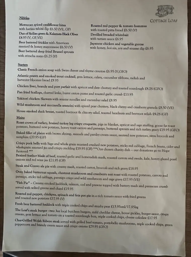 Menu_The Cottage Loaf_Deganwy_image_2