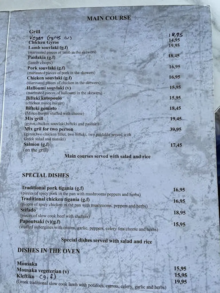 Menu_White Tower_Deganwy_immagine_2