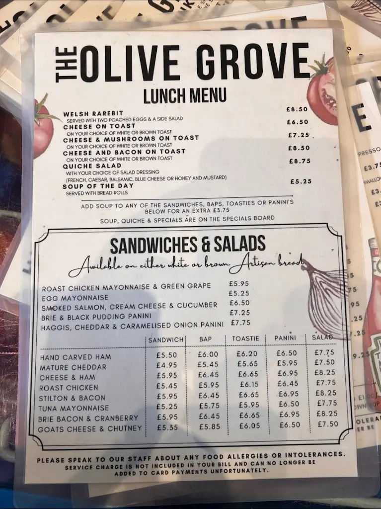 Menu_The Olive Grove_Deganwy_image_1