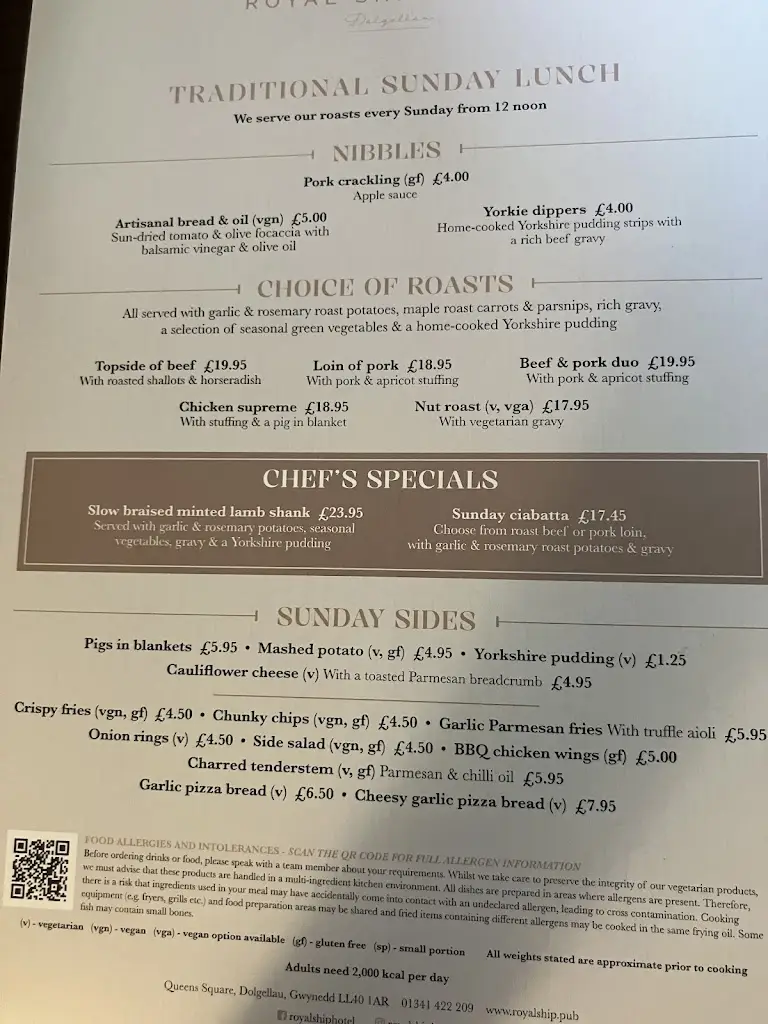 Menu_Royal Ship, Dolgellau_Dolgellau_image_2