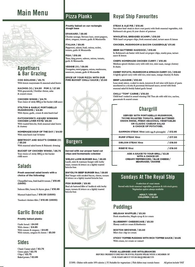 Menu_Royal Ship, Dolgellau_Dolgellau_image_3
