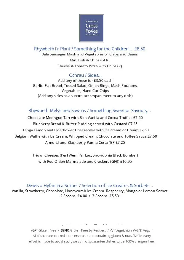 Menu_Cross Foxes_Dolgellau_image_4