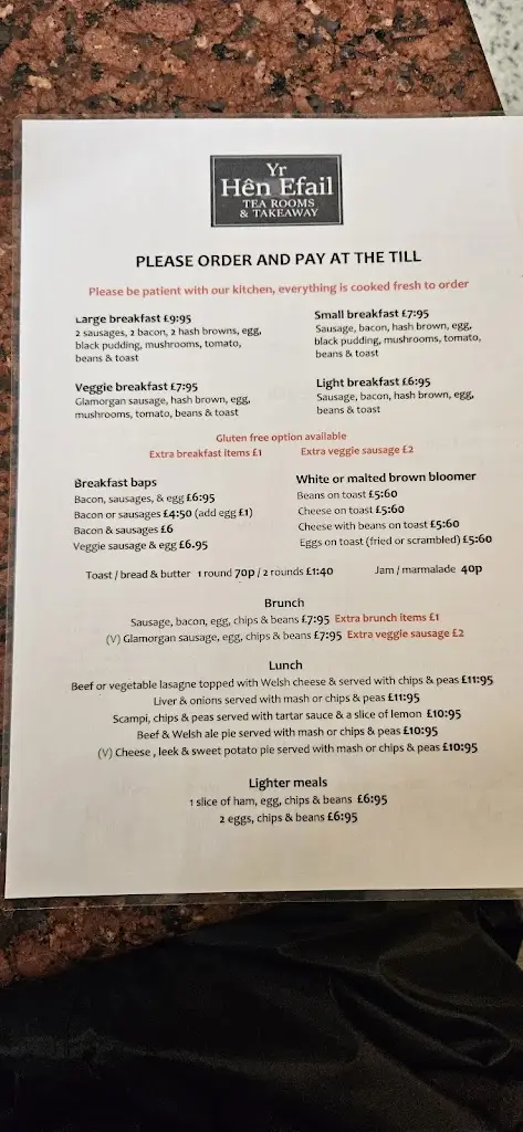 Menu_Yr Hen Efail_Dolgellau_image_1